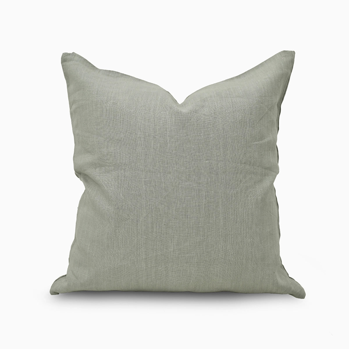 Rowan Linen Dusty Green Pillow Cover Plain Pillow Covers