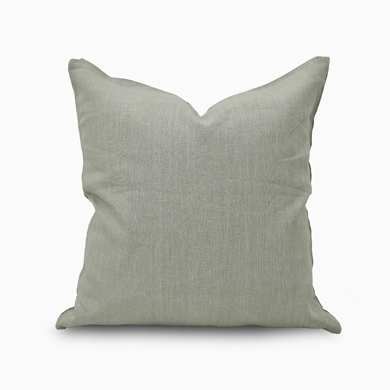 Rowan Linen Dusty Green Pillow Cover Plain Pillow Covers