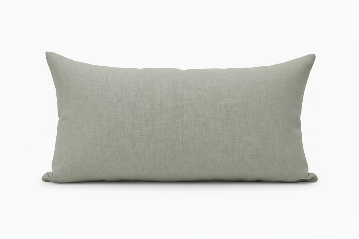 Rowan Linen Dusty Green Pillow Cover Plain Pillow Covers
