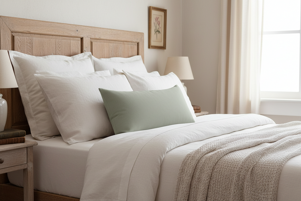 Rowan Linen Dusty Green Pillow Cover Pillow Covers