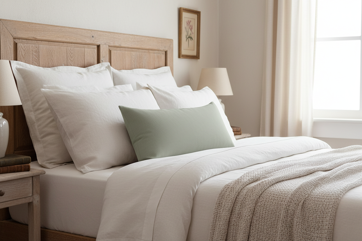 Rowan Linen Dusty Green Pillow Cover Pillow Covers