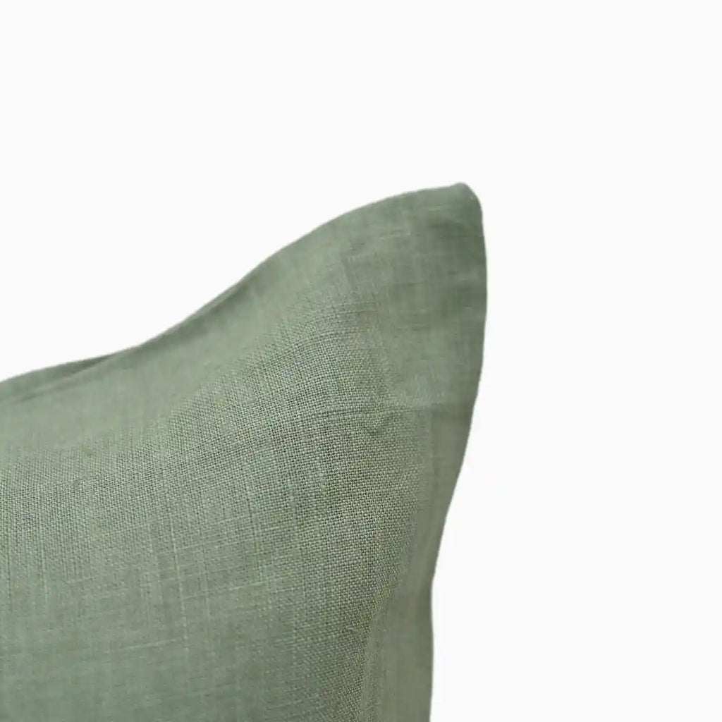 Laurel Linen Sage Green Pillow Cover