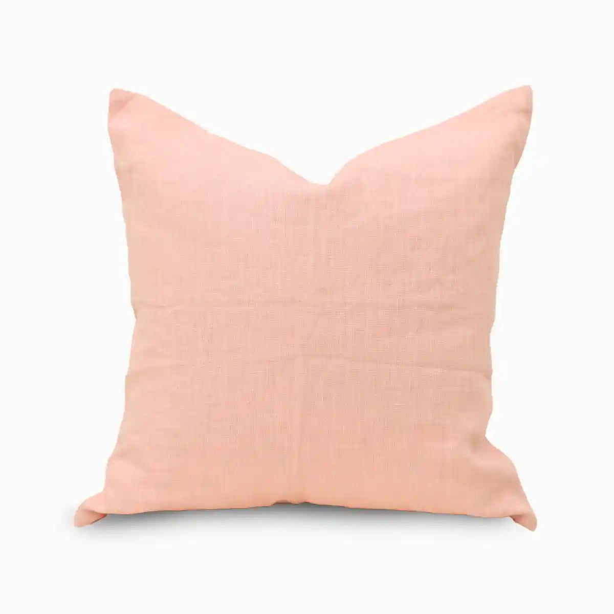 Nora Linen Muted Peach Pillow Cover Plain Pillow Covers