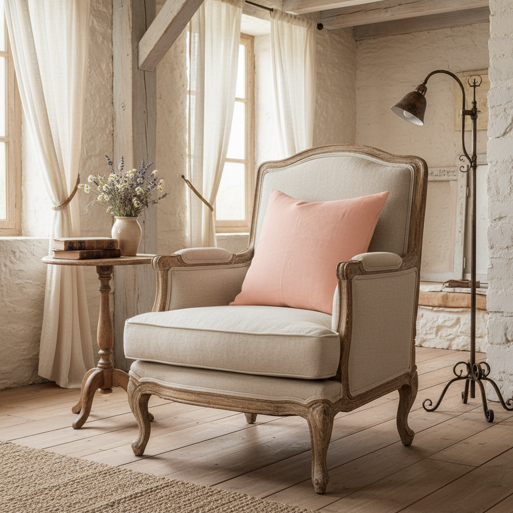 Nora Linen Muted Peach Pillow Cover Pillow Covers