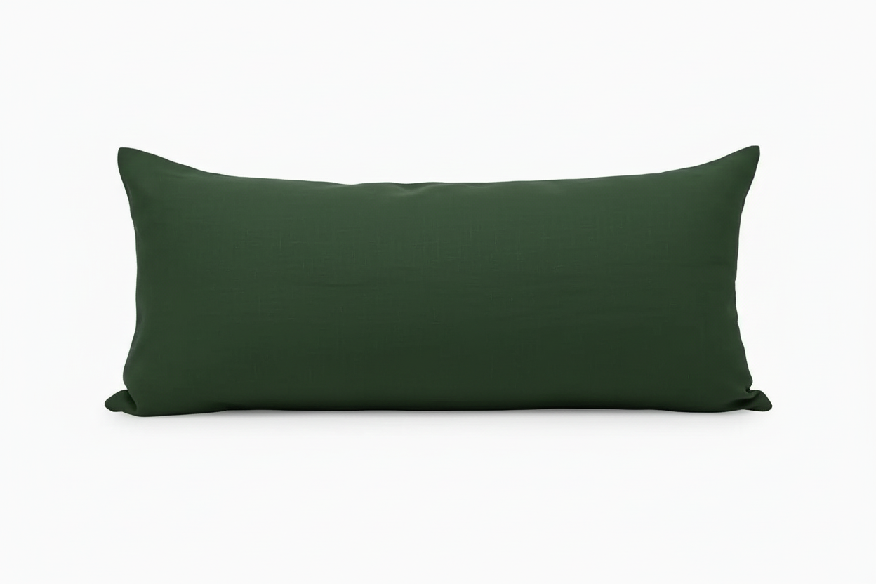 Adeline Linen Olivine Pillow Cover Plain Pillow Covers