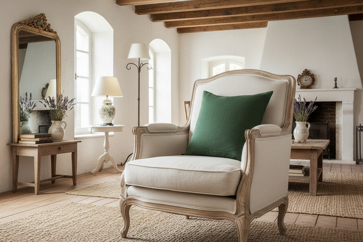 Adeline Linen Olivine Pillow Cover Pillow Covers