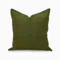 Quincy Linen Woodland Green Pillow Cover Plain Pillow Covers