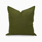 Quincy Linen Woodland Green Pillow Cover Plain Pillow Covers