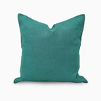 Isolde Linen Deep Teal Pillow Cover Plain Pillow Covers