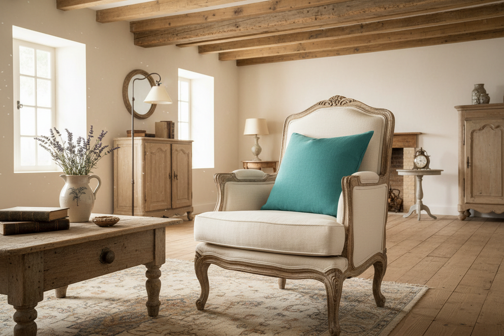 Isolde Linen Deep Teal Pillow Cover Pillow Covers