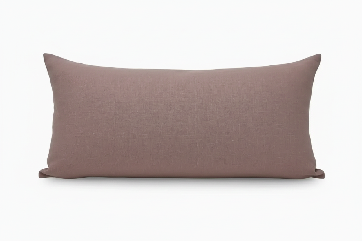 Vaughn Linen Dawn Pink Pillow Cover Plain Pillow Covers