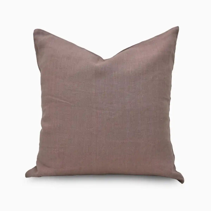 Vaughn Linen Dawn Pink Pillow Cover Plain Pillow Covers