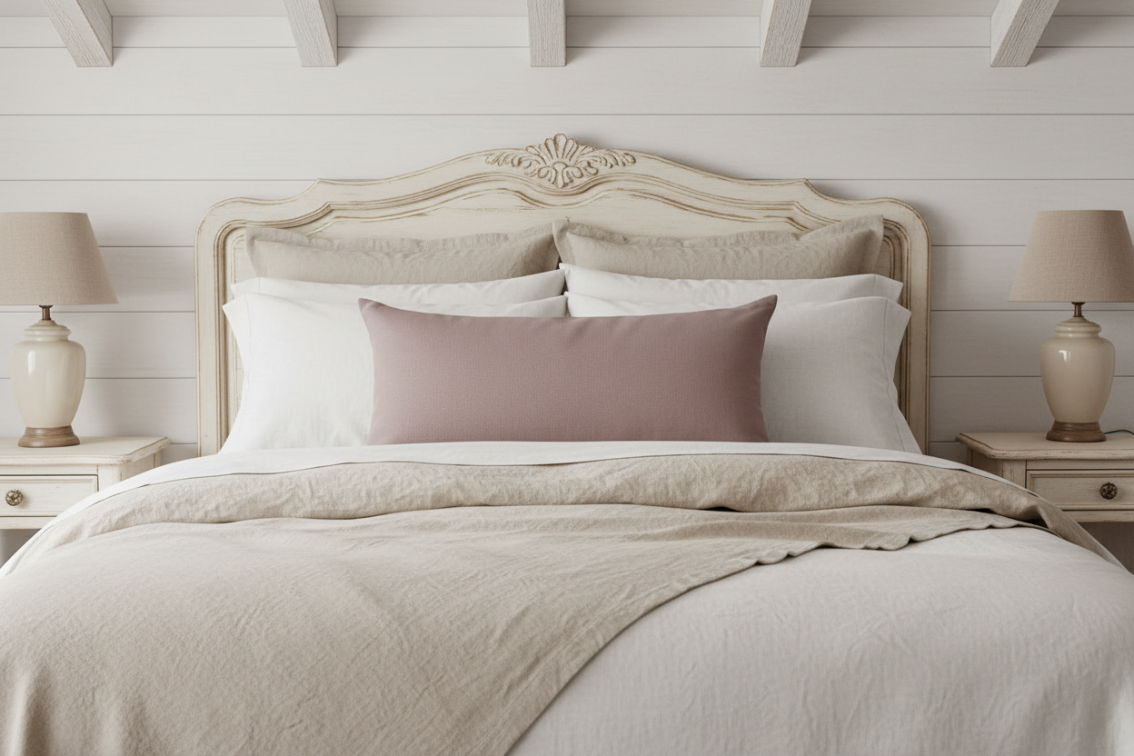 Vaughn Linen Dawn Pink Pillow Cover Pillow Covers