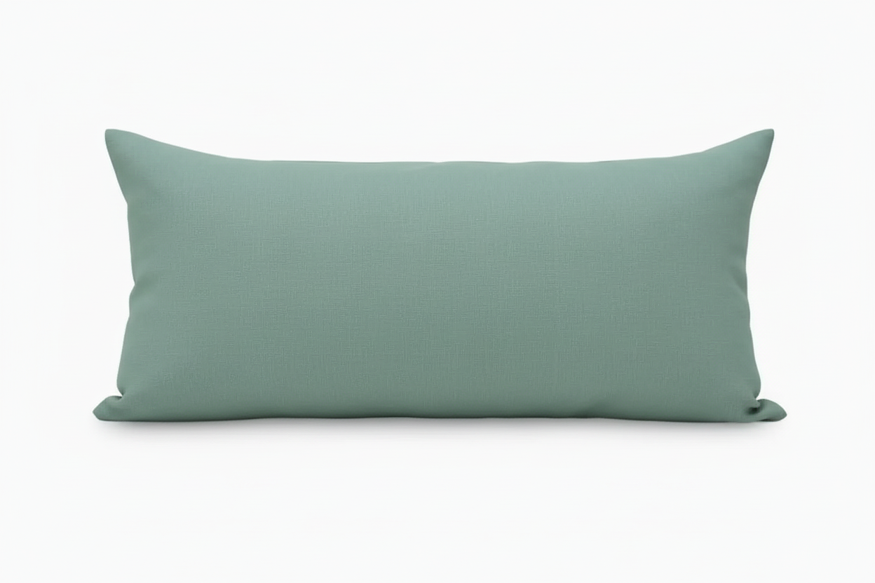 Montgomery Linen Misty Green Pillow Cover Plain Pillow Covers