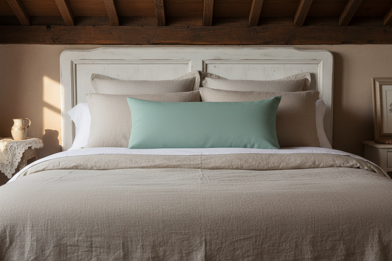 Montgomery Linen Misty Green Pillow Cover