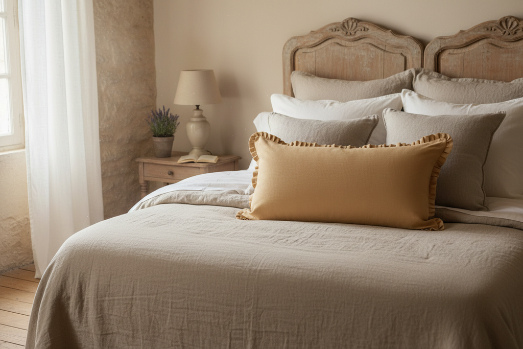 Whitaker Linen Tan Dust Pillow Cover