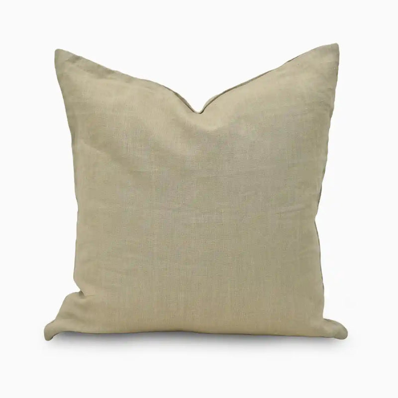 Hadley Linen Soft Sand Pillow Cover Plain Pillow Covers