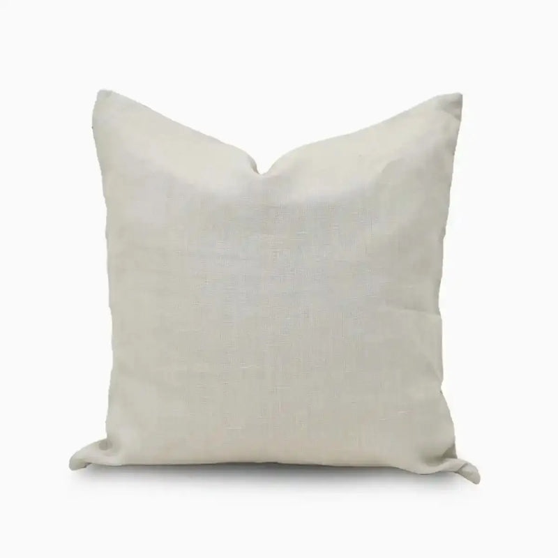 Gentry Linen Oyster Grey Pillow Cover Plain Pillow Covers