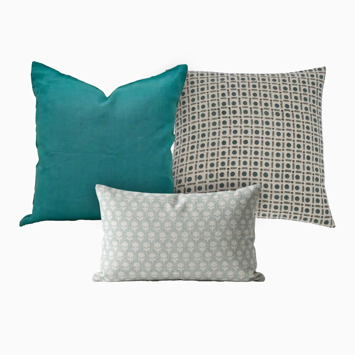 Aqua Edit Pillow Cover (Set 3) Bundle