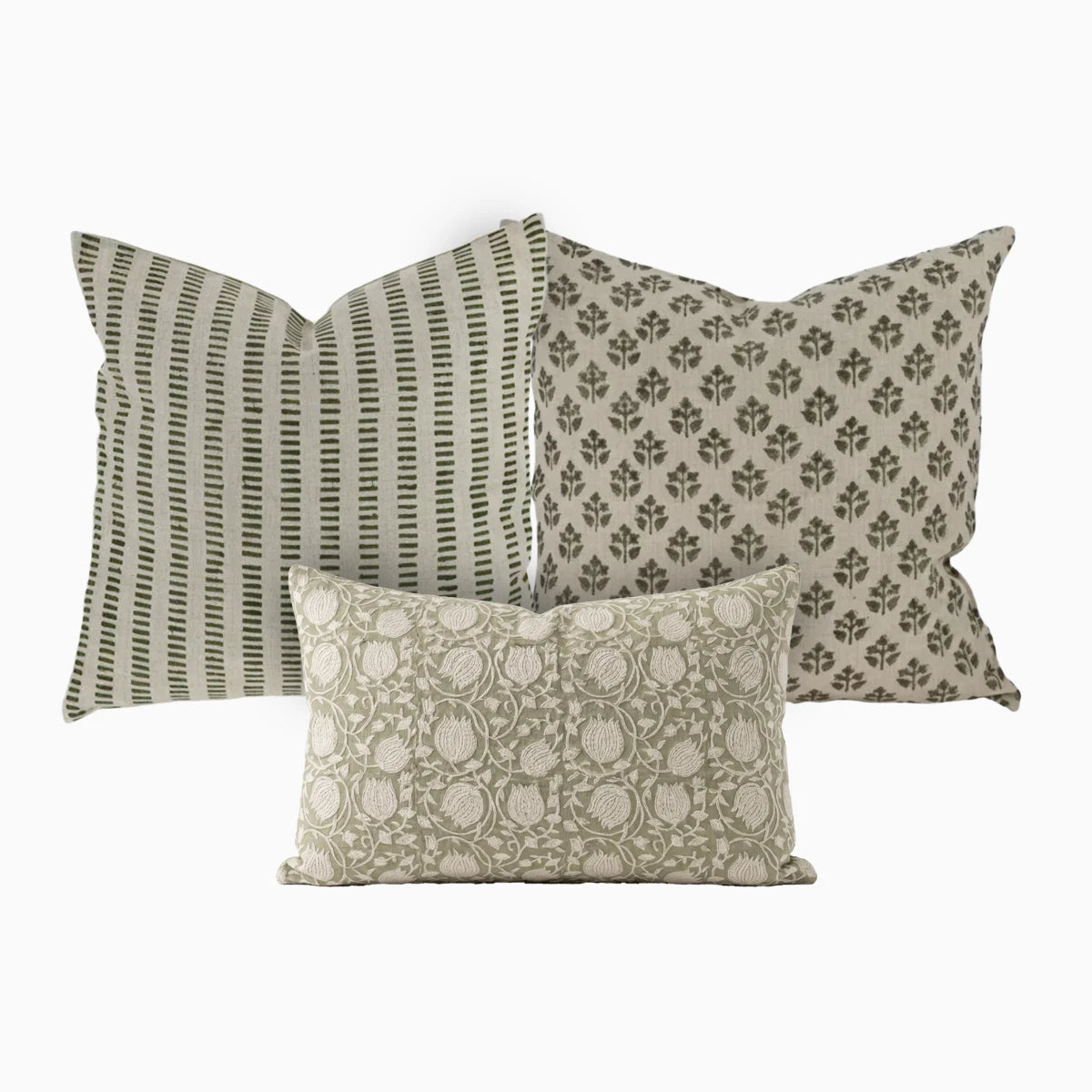 The Neutral Blend Pillow Cover (Set 3) Bundle