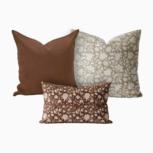 Botanic Foliage Pillow Cover (Set 3) Bundle