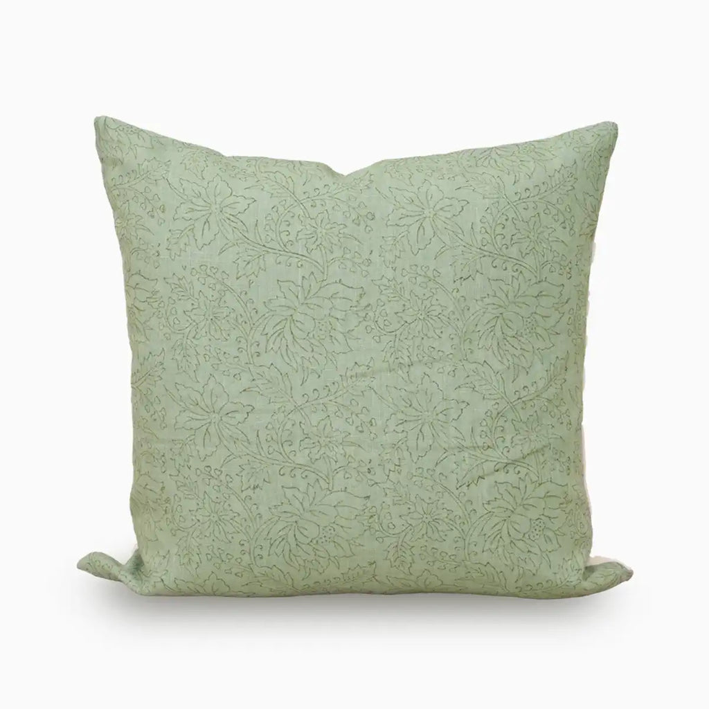 Blossom Trail Sage Green Pillow Cover 16"X42" Double Sided Pillow Covers