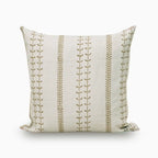 Floral Stripe Light Beige Pillow Cover 16"X42" Double Sided Pillow Covers