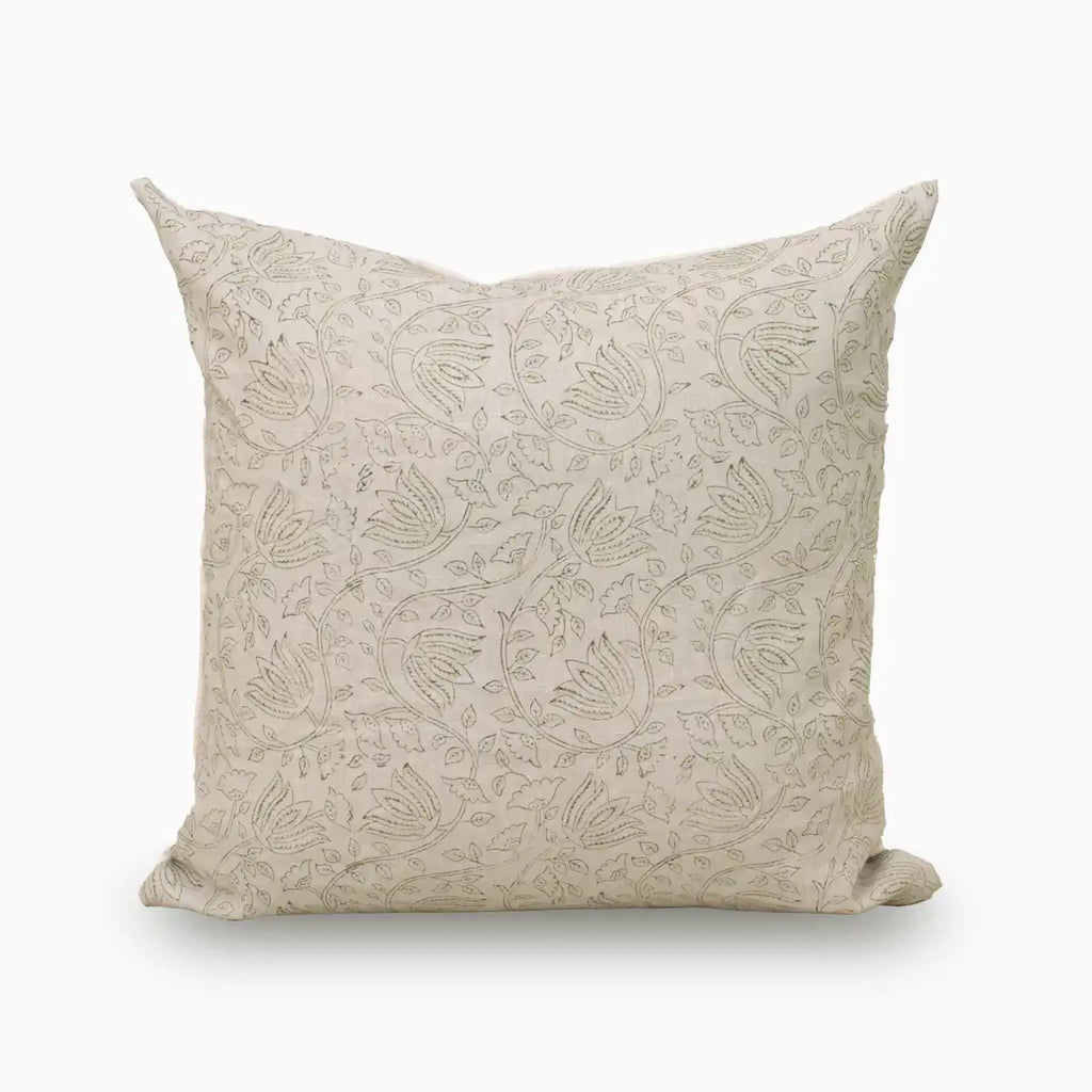 Floral Vine Rust Pillow Cover 16"X42" Double Sided Pillow Covers