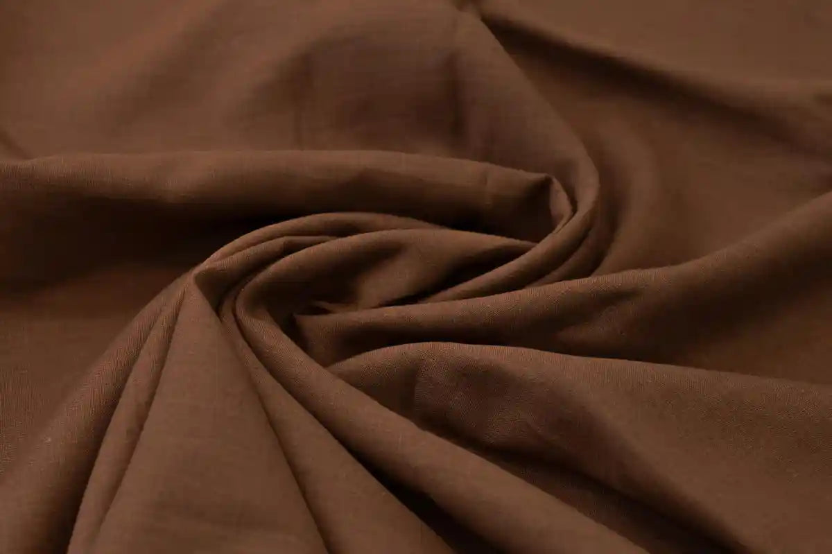 Woody Solid Linen Fabric