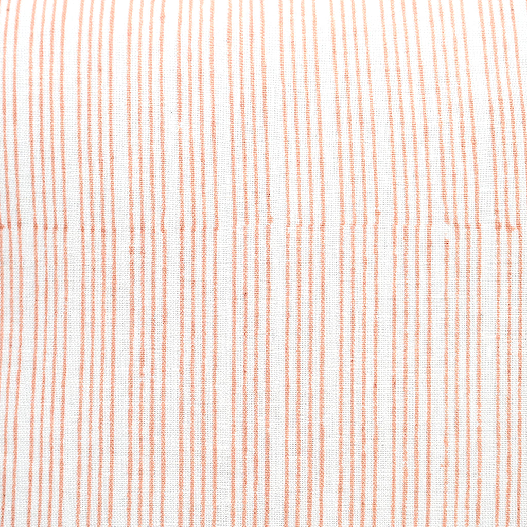 The Linear Muse Coral Stripe Pillow Cover Pillow Covers
