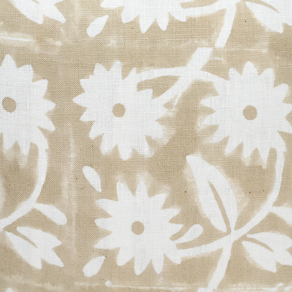 Hayley Beige Floral Pillow Cover Pillow Covers