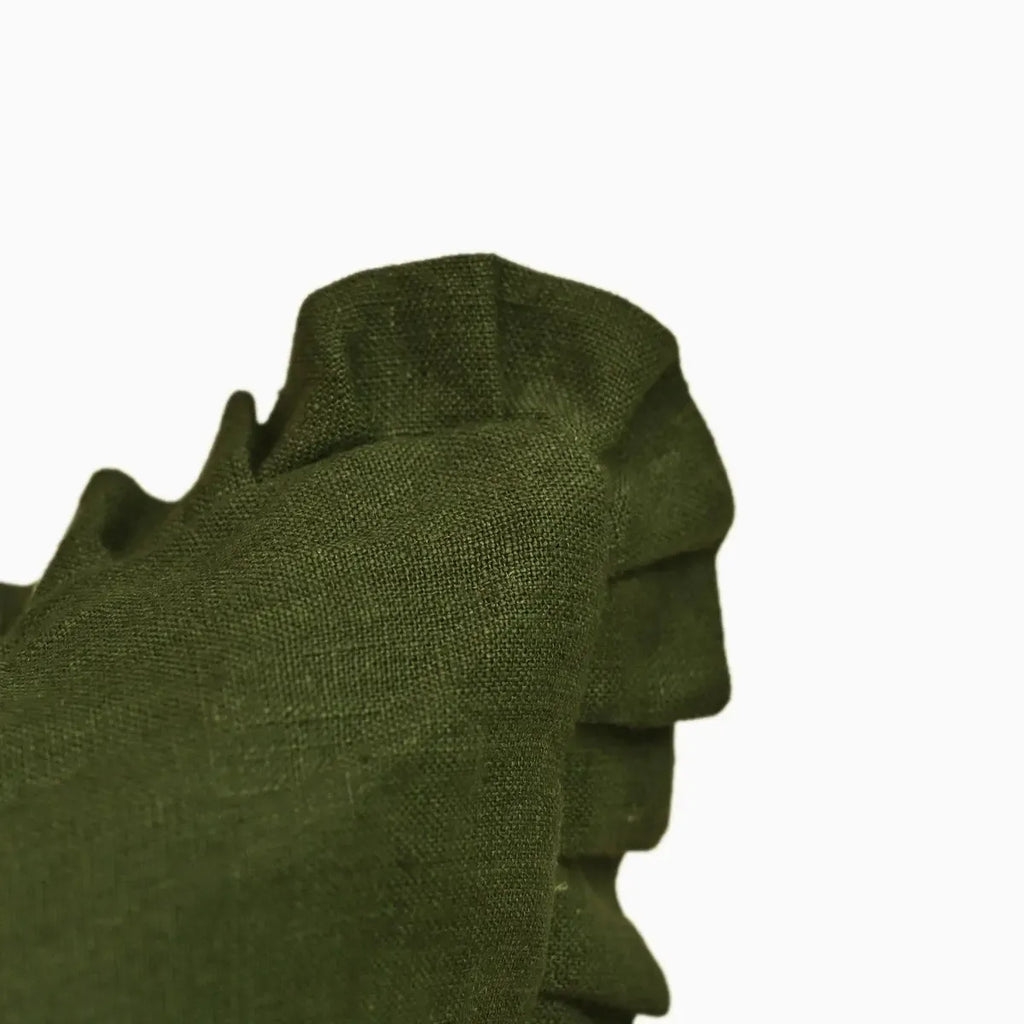 Quincy Linen Woodland Green Pillow Cover Pillow Covers