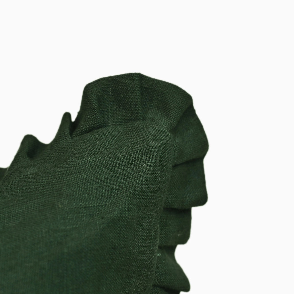 Adeline Linen Olivine Pillow Cover Pillow Covers