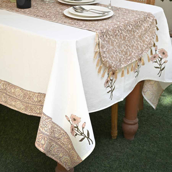 Maranta Hand-Block Printed Tablecloth