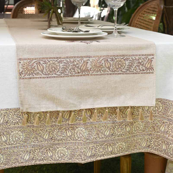 Briony Hand-Block Printed Table Runner