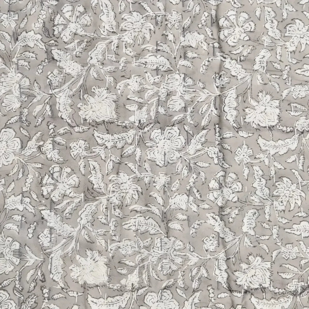 Magnolia Hand Block Printed Quilt Quilts