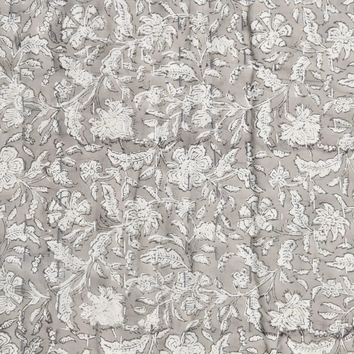 Magnolia Hand Block Printed Quilt