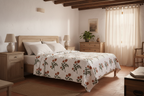 Laurel Hand Block Printed Quilt Quilts