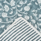 Clover Hand Block Printed Quilt