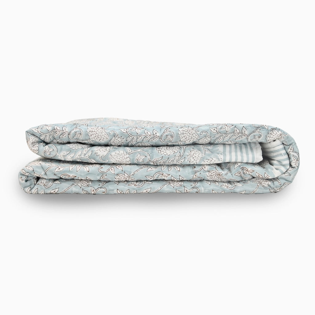 Steve Hand Block Printed Quilt Quilts