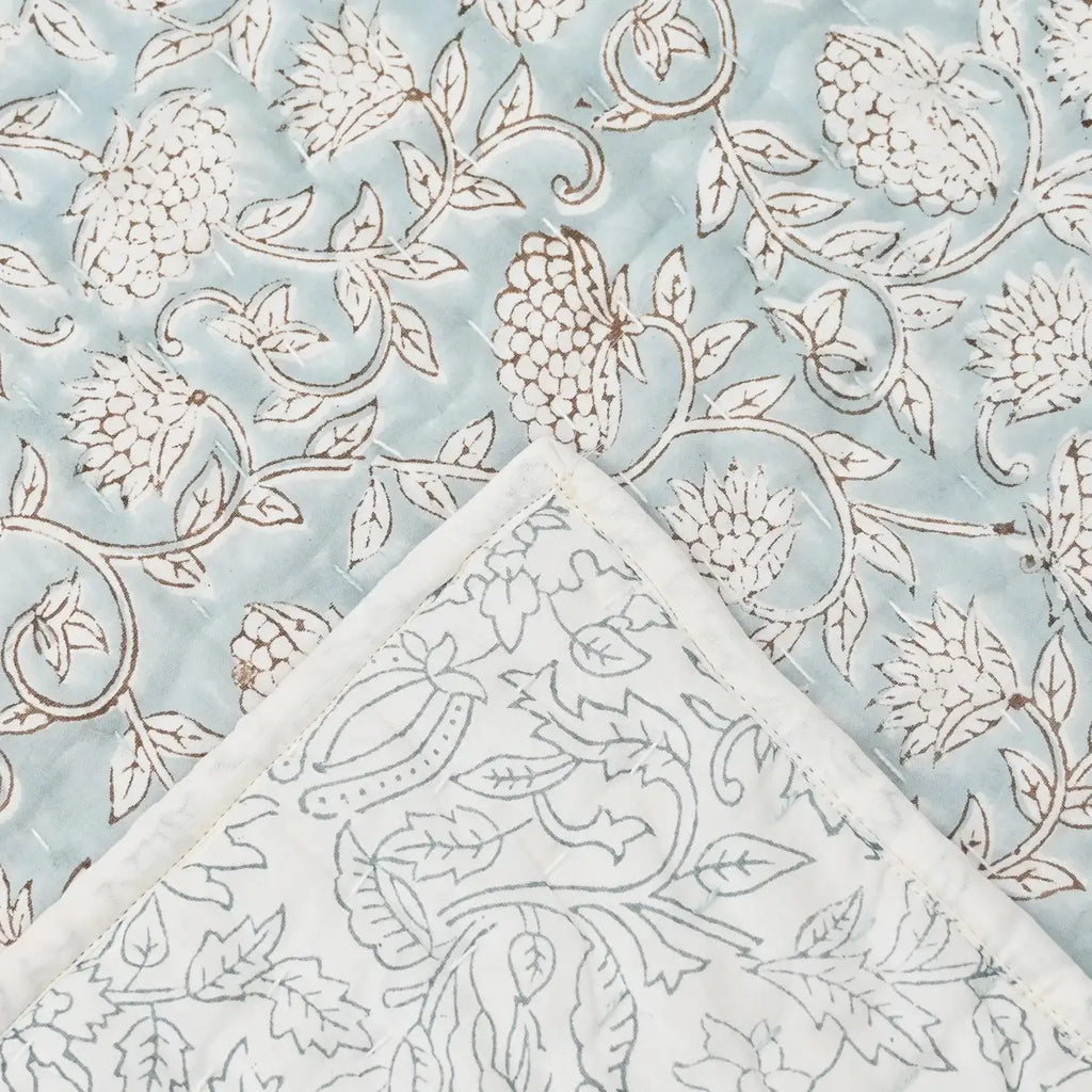 Steve Hand Block Printed Quilt Quilts