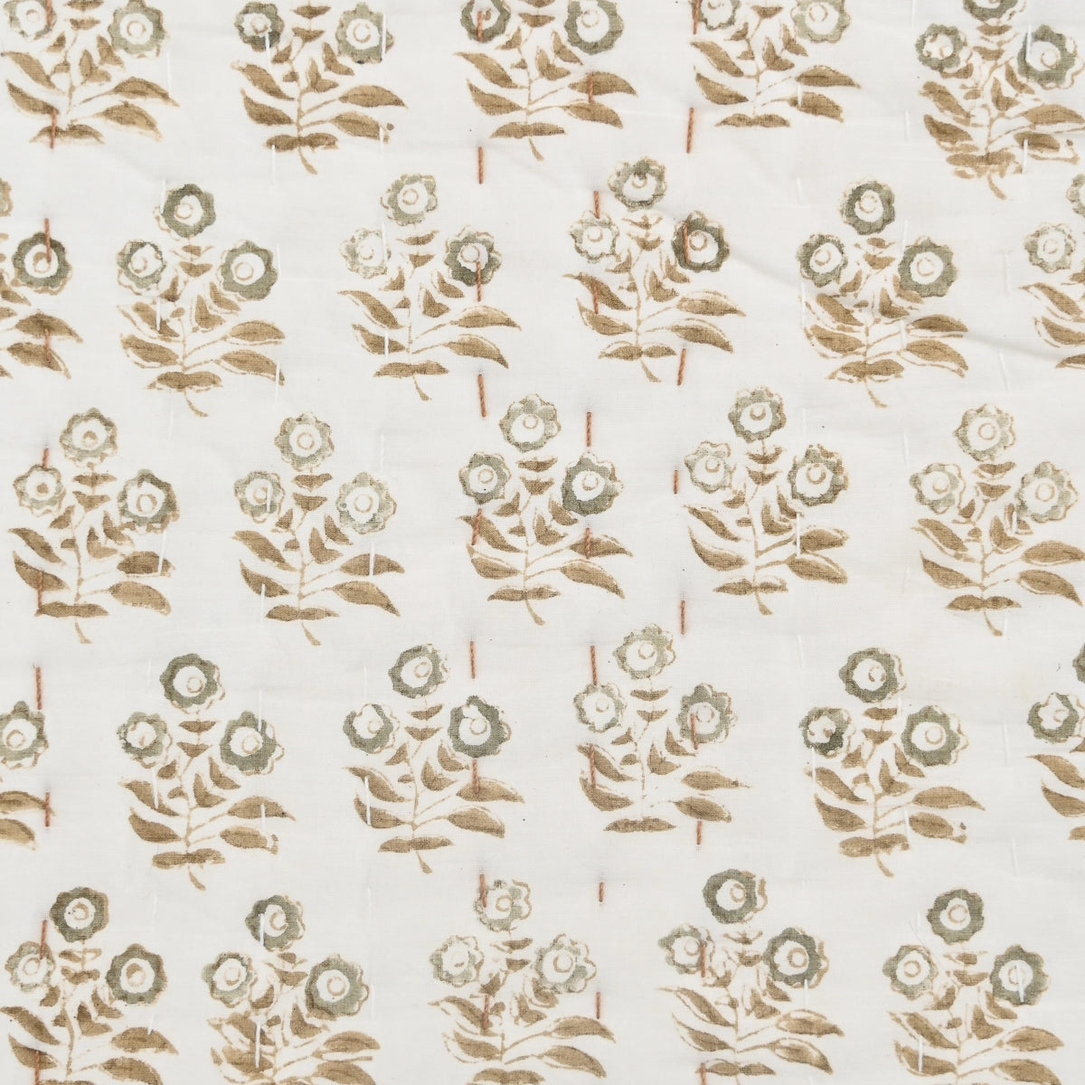 Genevieve Hand Block Printed Quilt