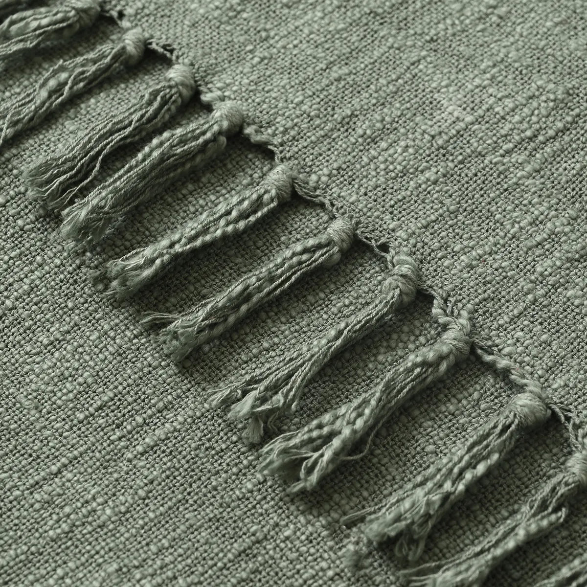 Oyster Gray Solid Throw Throws