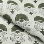 Hepburn Block Print Linen Fabric