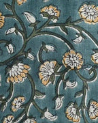 David Hand Block Printed Linen Linen Fabric