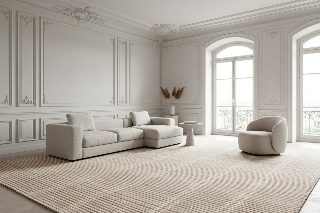 Solid Earth Handloom Rug Hand Loomed