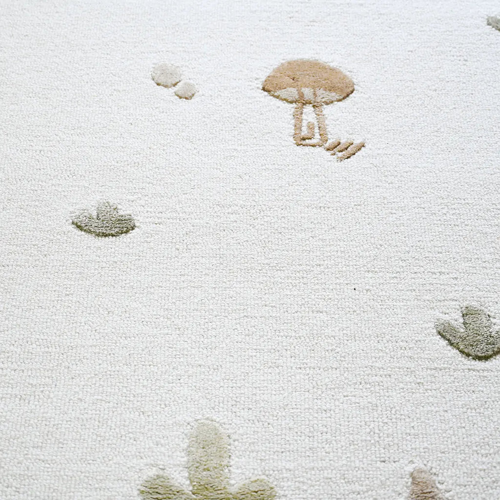 Mushrooms Hand Tufted Rug Hand Tufted