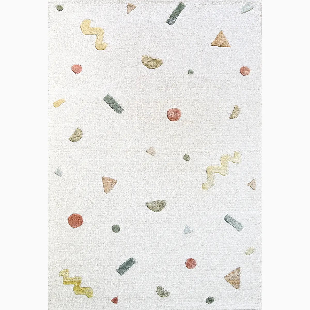 Playful Geometric Hand Tufted Rug Hand Tufted