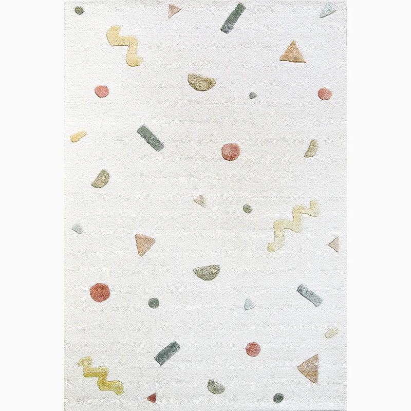 Playful Geometric Hand Tufted Rug Hand Tufted