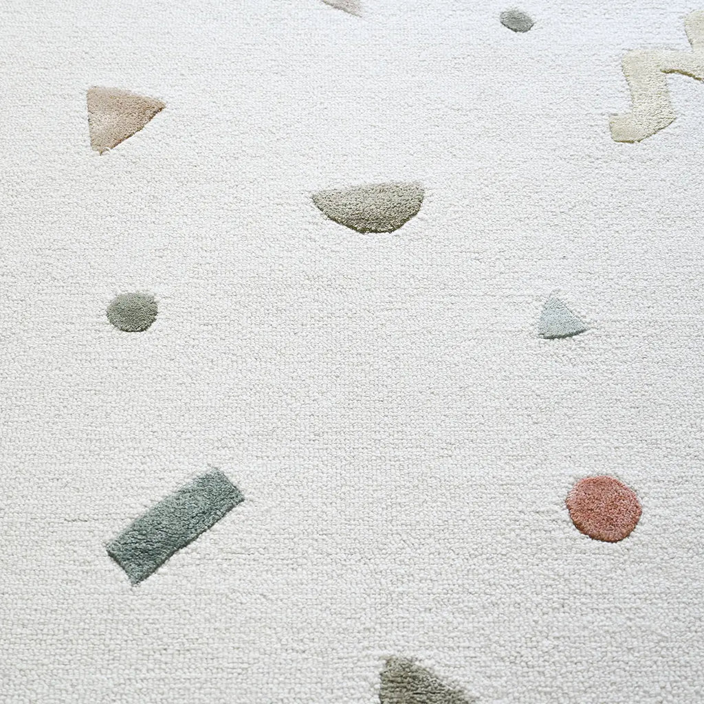 Playful Geometric Hand Tufted Rug Hand Tufted